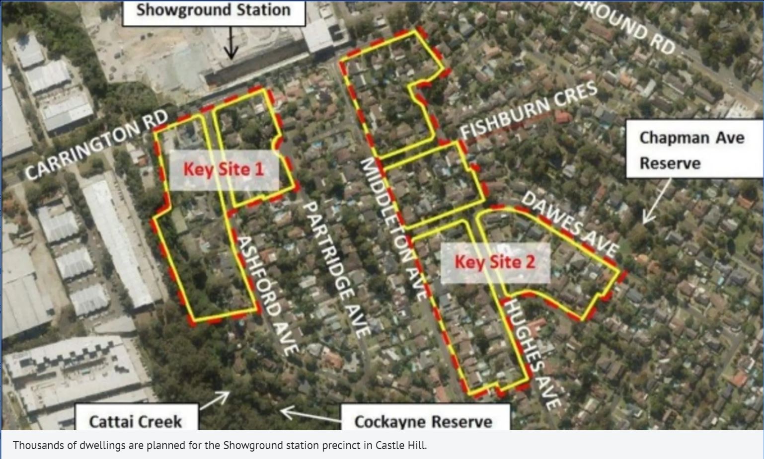 Plans for higher-density development at Showground station hub knocked back  |  Thiink Market Update